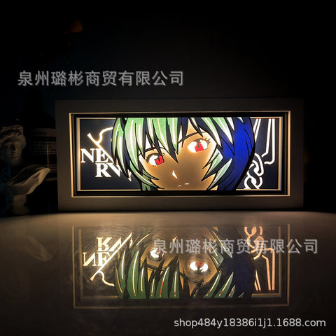 ONE PIECE Dragon Ball Hokage Paper Carving Lamp Photo Frame