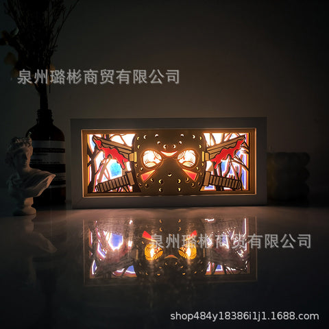 ONE PIECE Dragon Ball Hokage Paper Carving Lamp Photo Frame