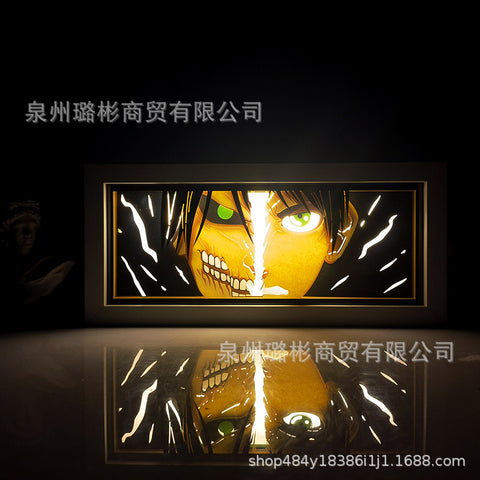 ONE PIECE Dragon Ball Hokage Paper Carving Lamp Photo Frame