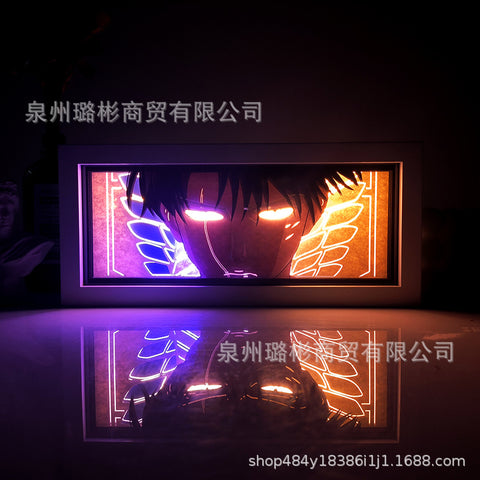 ONE PIECE Dragon Ball Hokage Paper Carving Lamp Photo Frame