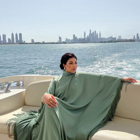 Ladies Bat Sleeve Tassel High Fashion Dress Party Dress m301183