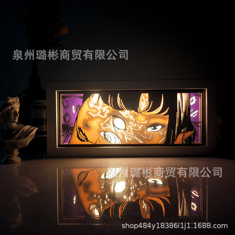 ONE PIECE Dragon Ball Hokage Paper Carving Lamp Photo Frame