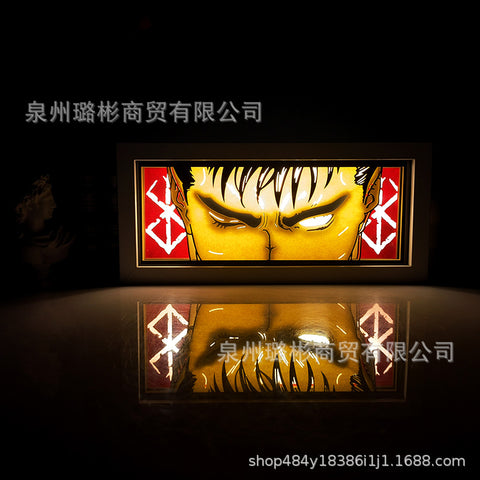 ONE PIECE Dragon Ball Hokage Paper Carving Lamp Photo Frame