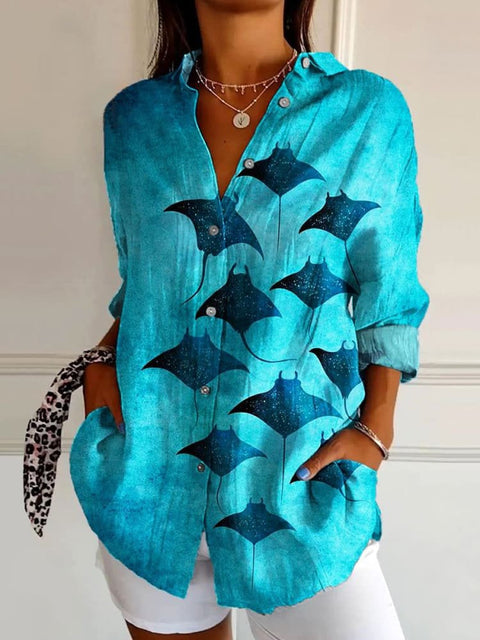 Long Sleeve Print 3D Floral Short Sleeve Pattern m301217