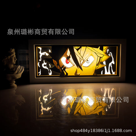ONE PIECE Dragon Ball Hokage Paper Carving Lamp Photo Frame