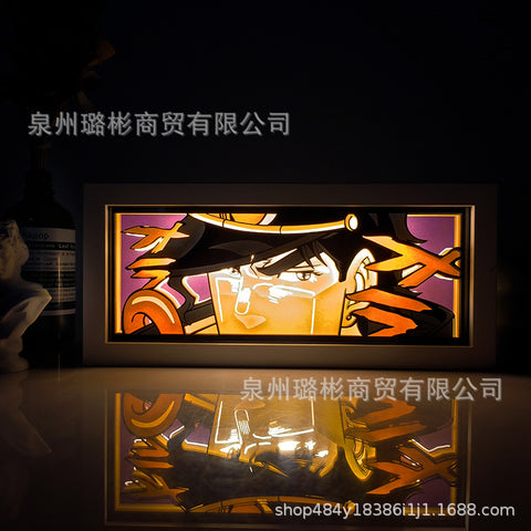 ONE PIECE Dragon Ball Hokage Paper Carving Lamp Photo Frame