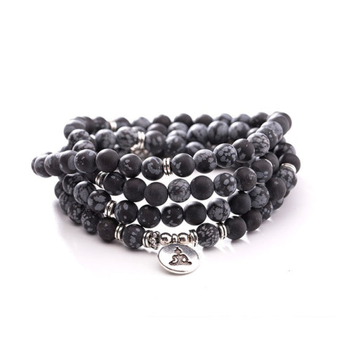 8Mm new Amazon bracelet 108 Buddha beads lotus multi-circle bracelet tree of life pendant item sweater chain m3331309