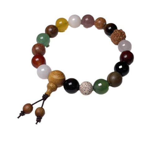 Eighteen-seed bracelet Duobao Bodhi red stone providence eighteen-son Buddha beads m3331279