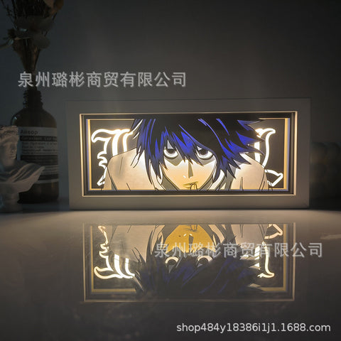 ONE PIECE Dragon Ball Hokage Paper Carving Lamp Photo Frame