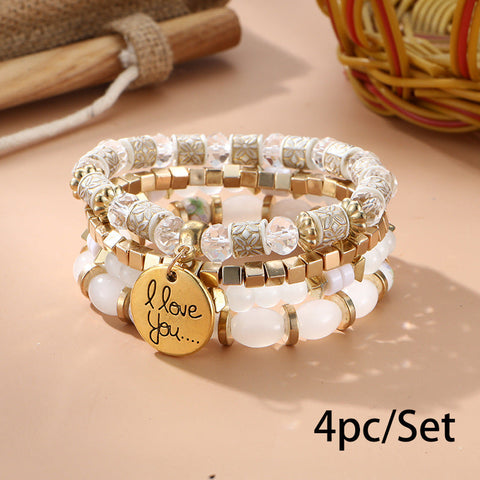 New Bohemian Bracelet Creative Tassel Multi-layer Beaded Bracelet m3331286