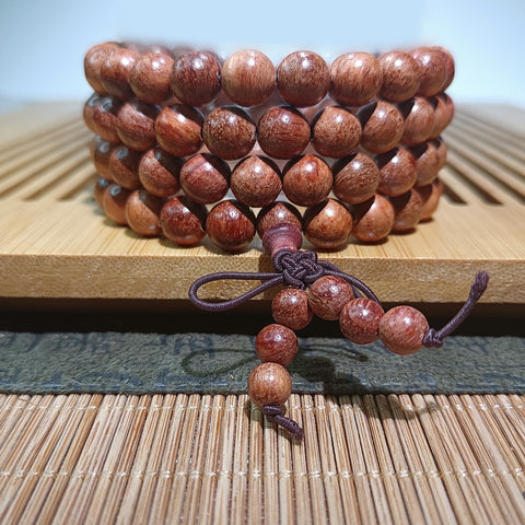 Guofeng 108 bracelets, sandalwood bead bracelets, various handheld Chinese knot rosary beads m3331293
