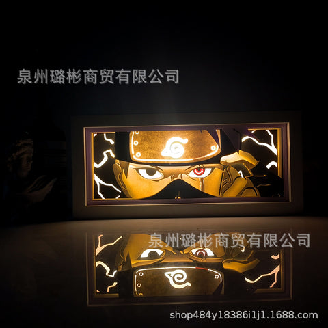 ONE PIECE Dragon Ball Hokage Paper Carving Lamp Photo Frame
