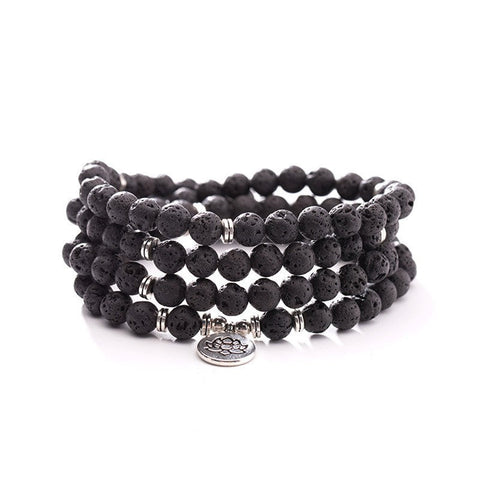 8Mm new Amazon bracelet 108 Buddha beads lotus multi-circle bracelet tree of life pendant item sweater chain m3331309