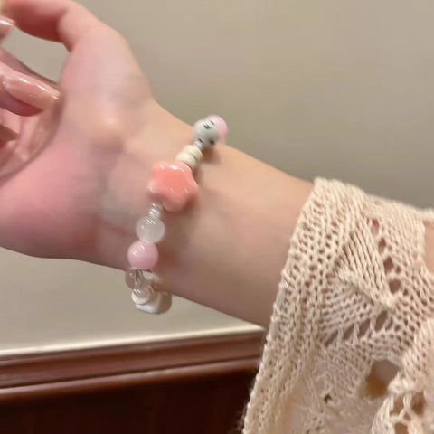 Chinese ceramic beaded bracelet femininity sweet and cute girl bracelet m3331322