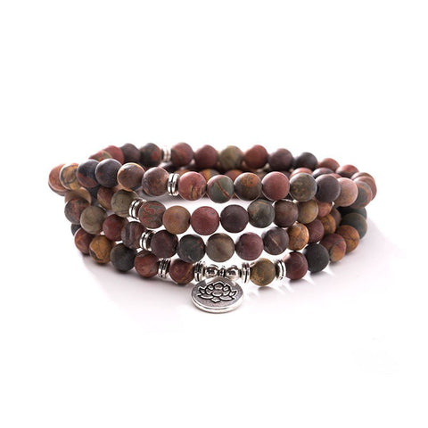 8Mm new Amazon bracelet 108 Buddha beads lotus multi-circle bracelet tree of life pendant item sweater chain m3331309