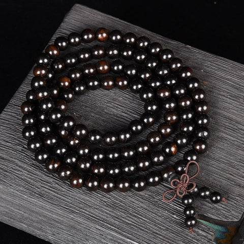 Ebony red sandalwood 108 beads bracelet wooden ebony bracelet m3331283