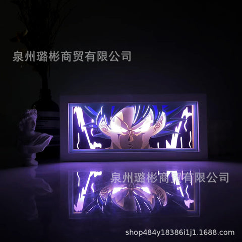 ONE PIECE Dragon Ball Hokage Paper Carving Lamp Photo Frame