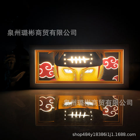 ONE PIECE Dragon Ball Hokage Paper Carving Lamp Photo Frame