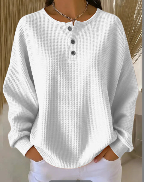 New retro 3D digital printing three-button stand-up collar Polo sweater m302116