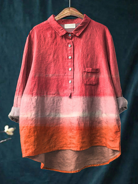 Loose printing crew neck casual large size women's T-shirt m301279