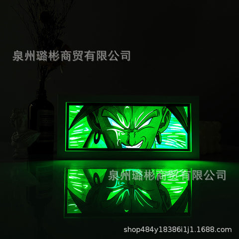ONE PIECE Dragon Ball Hokage Paper Carving Lamp Photo Frame