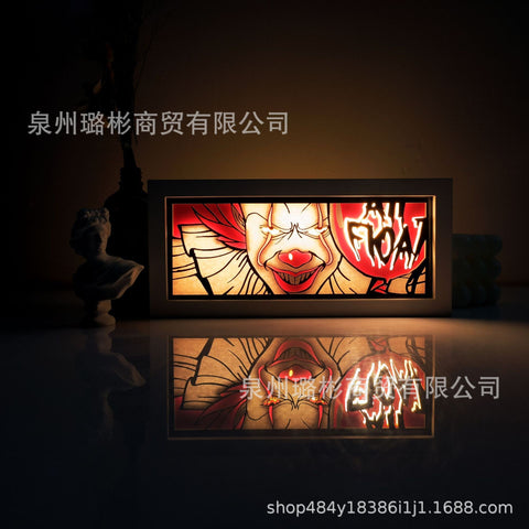 ONE PIECE Dragon Ball Hokage Paper Carving Lamp Photo Frame