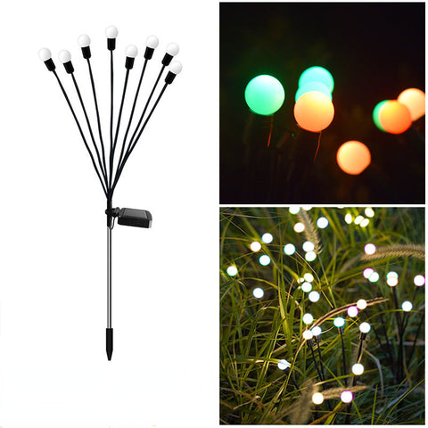 Solar lawn light, courtyard light, LED wind driven firefly ground plug light, m3331167