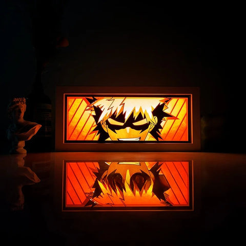ONE PIECE Dragon Ball Hokage Paper Carving Lamp Photo Frame
